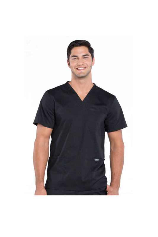 Cherokee Men's WW Revolution V-Neck Top - Black