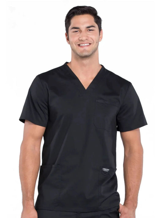 Cherokee Men's WW Revolution V-Neck Top - Black