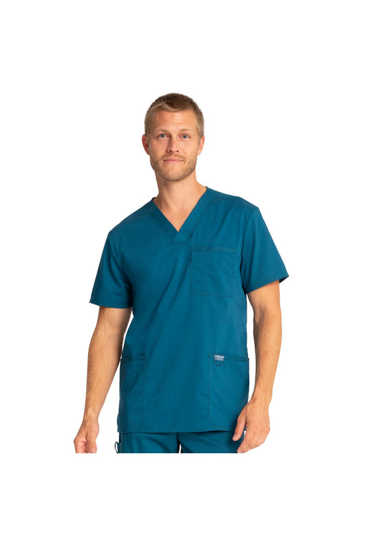 Cherokee Men's WW Revolution V-Neck Top - Caribbean Blue