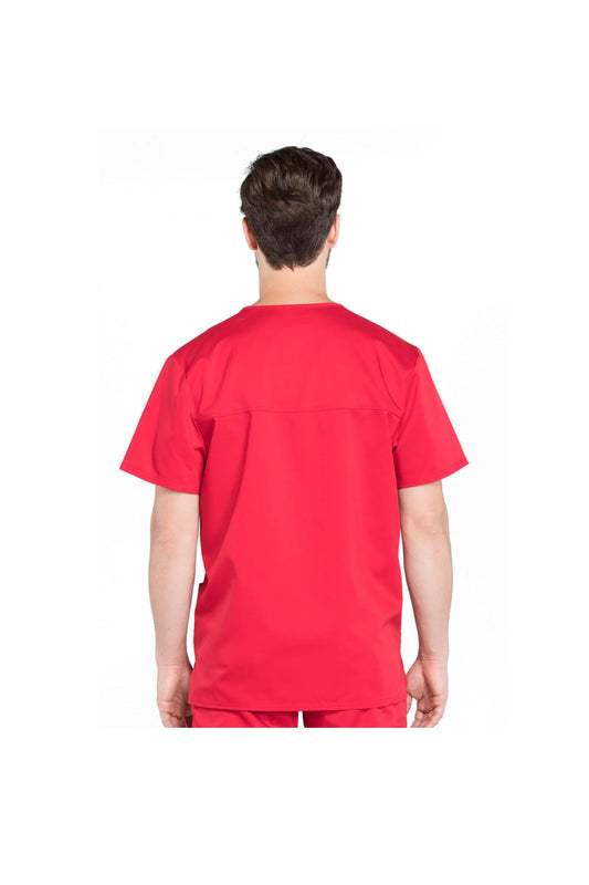 Cherokee Men's WW Revolution V-Neck Top - Red
