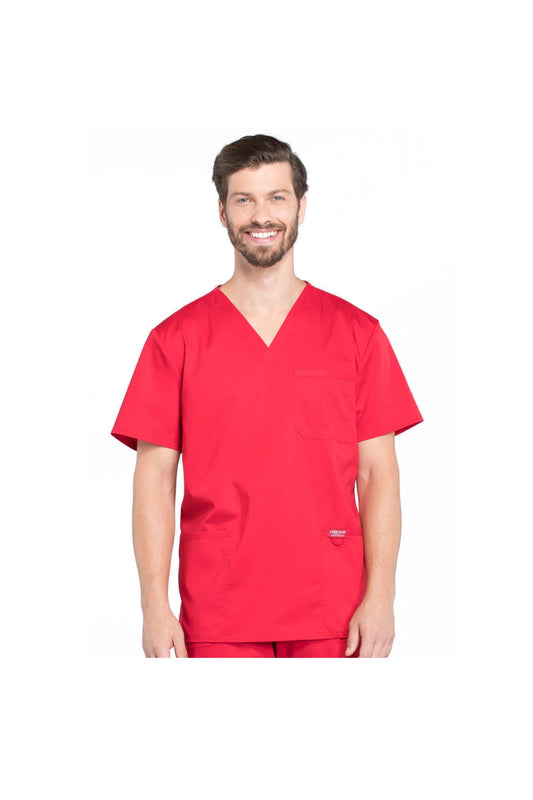 Cherokee Men's WW Revolution V-Neck Top - Red