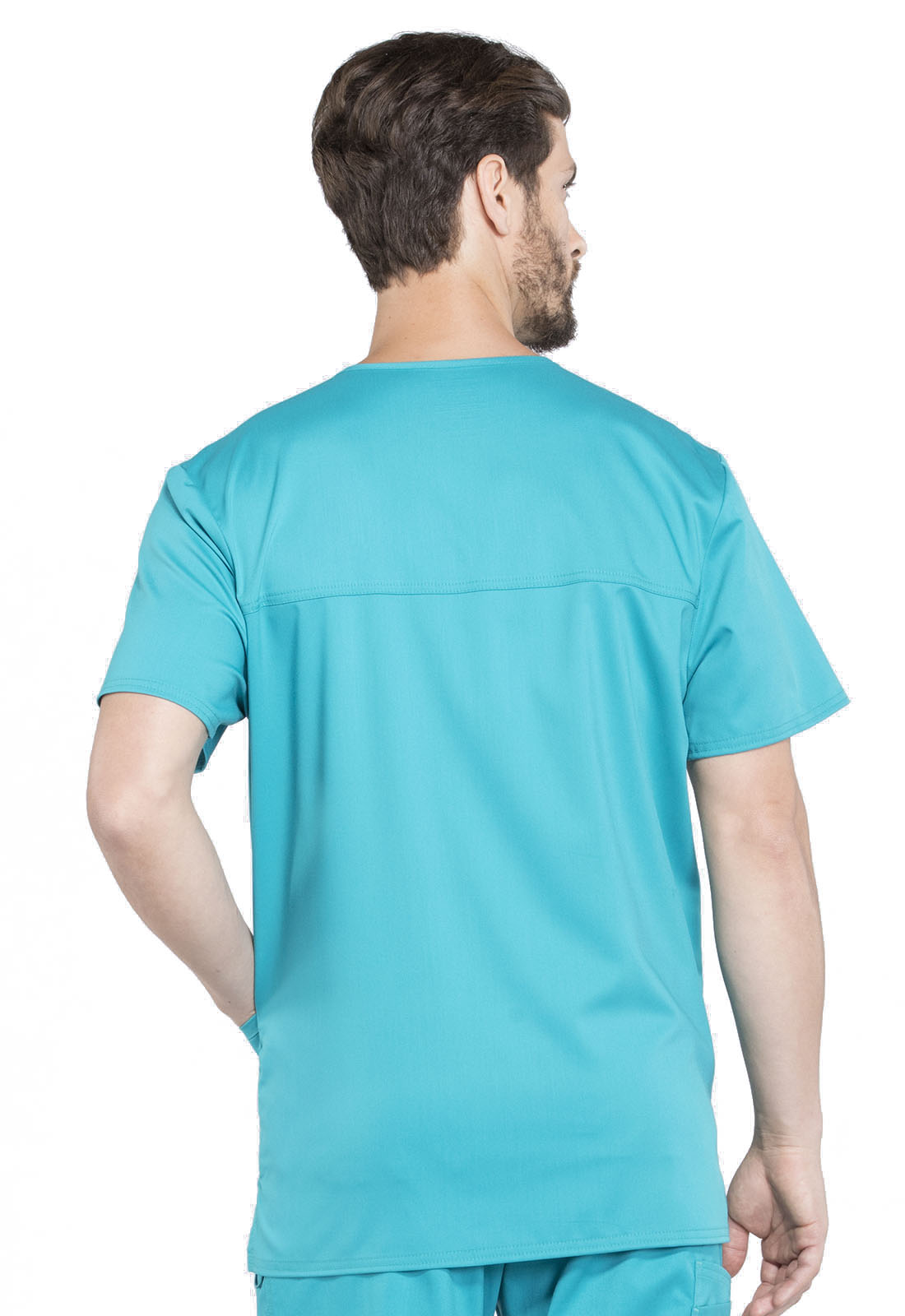 Cherokee Men's WW Revolution V-Neck Top - Teal Blue