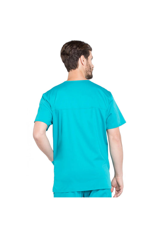 Cherokee Men's WW Revolution V-Neck Top - Teal Blue
