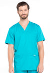 Cherokee Men's WW Revolution V-Neck Top - Teal Blue