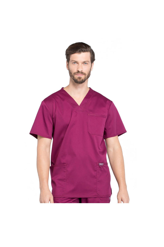 Cherokee Men's WW Revolution V-Neck Top - Wine