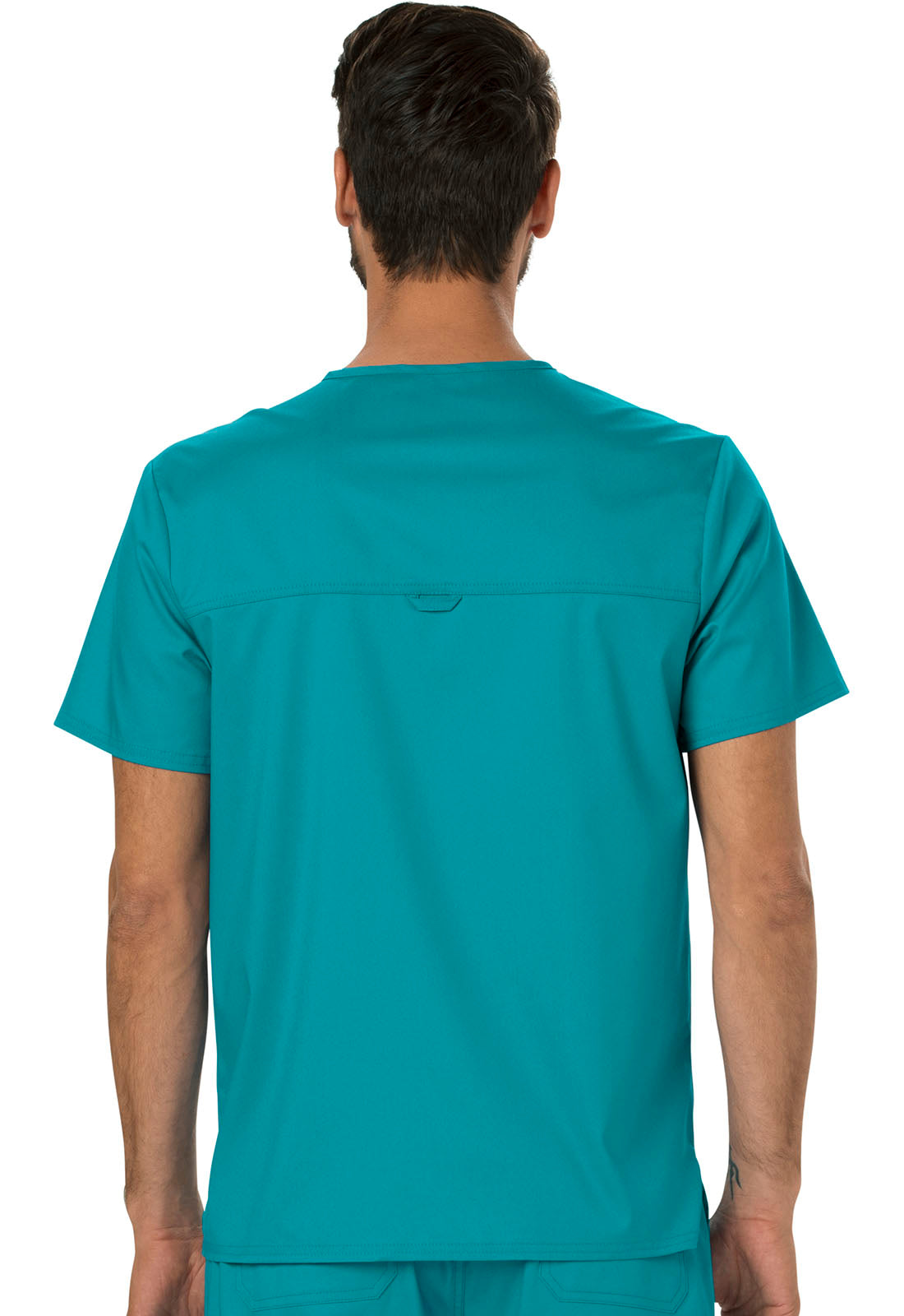 Men's Tuckable V-Neck Top - Teal Blue