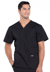 WW Professionals Men's Scrub V-Neck Top
