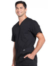 WW Professionals Men's Scrub V-Neck Top