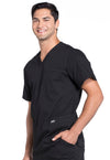 WW Professionals Men's Scrub V-Neck Top