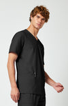 WW Professionals Men's Scrub V-Neck Top