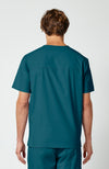 WW Professionals Men's Scrub V-Neck Top