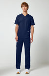 WW Professionals Men's Scrub V-Neck Top