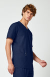 WW Professionals Men's Scrub V-Neck Top