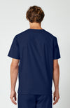 WW Professionals Men's Scrub V-Neck Top