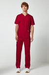 WW Professionals Men's Scrub V-Neck Top