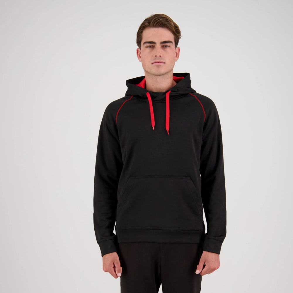 Performance Pullover Hoodie - Black/Red