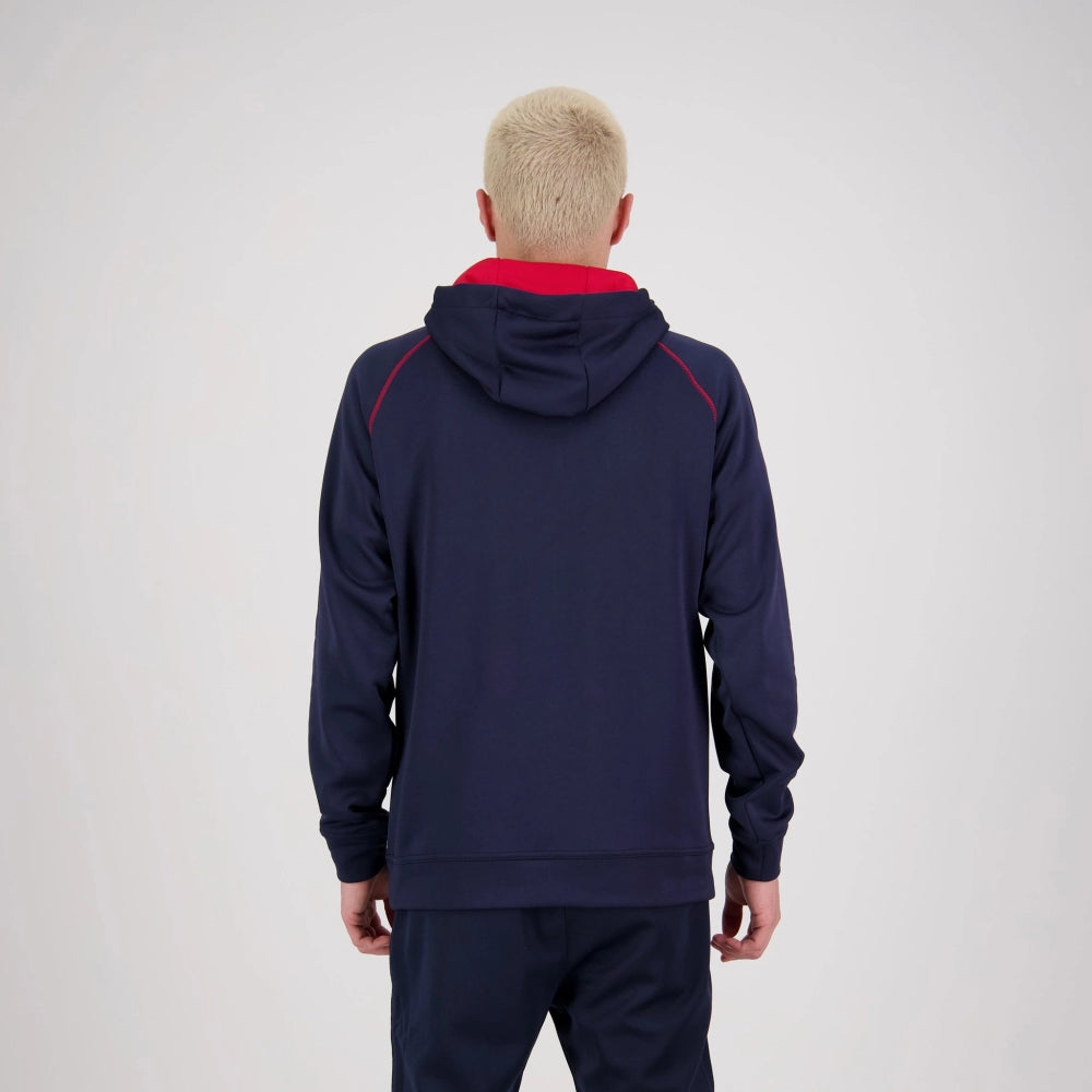 Performance Pullover Hoodie - Navy/Red