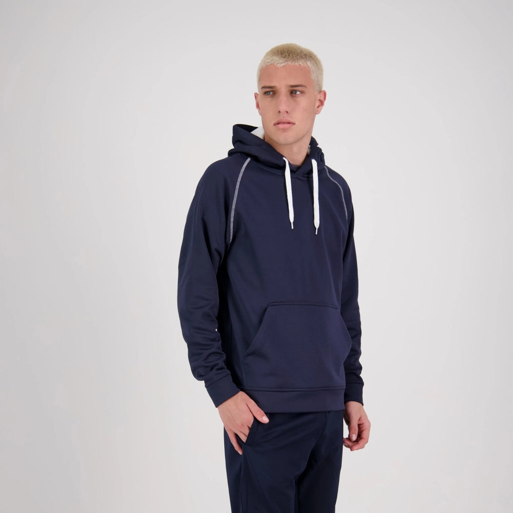 Performance Pullover Hoodie - Navy/White