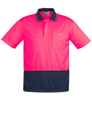 Unisex Hi Vis Basic Short Sleeve Polo