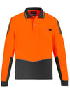 Mens Hi Vis Flux L/S Polo