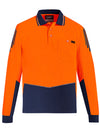Mens Hi Vis Flux L/S Polo