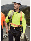 Mens Hi Vis Flux L/S Polo