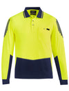 Mens Hi Vis Flux L/S Polo