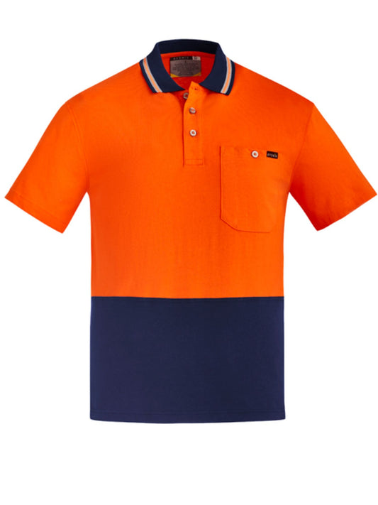 Mens Hi Vis Cotton S/S Polo