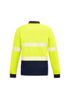 Unisex Hi Vis Segmented Long Sleeve Polo