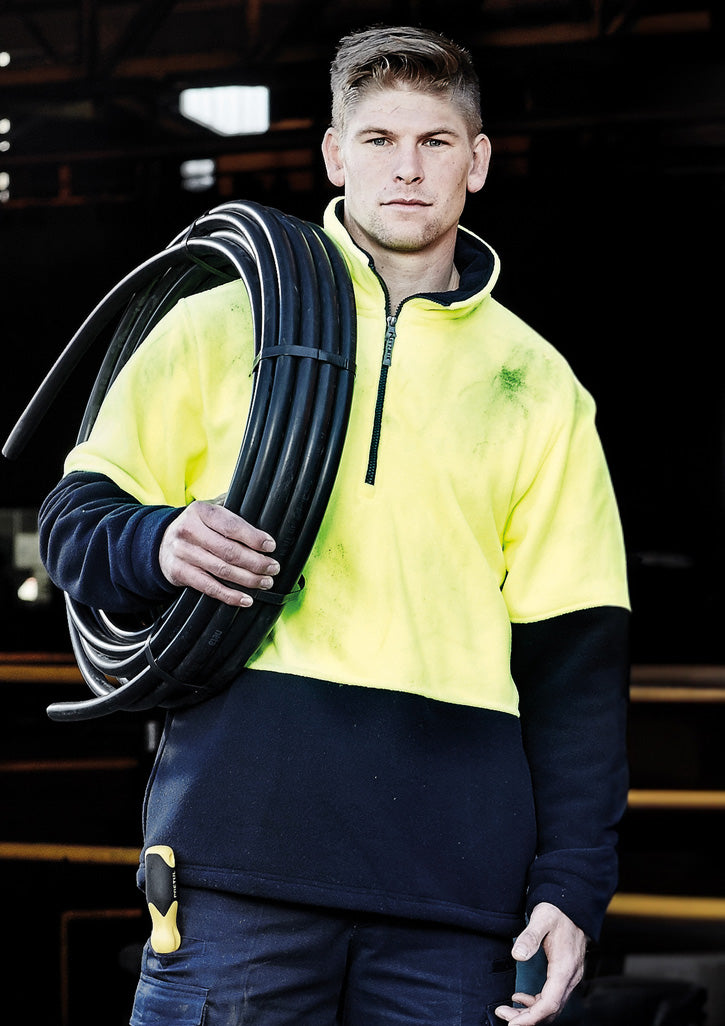 Hi Vis Half Zip Polar Fleece Jumper