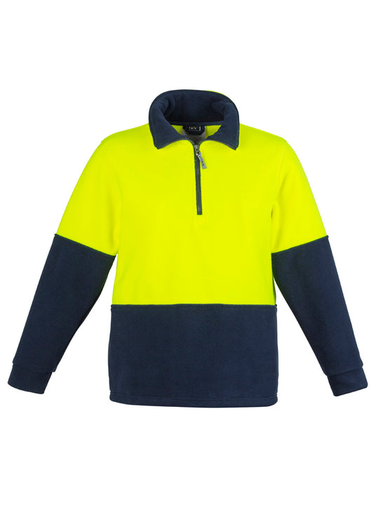 Hi Vis Half Zip Polar Fleece Jumper