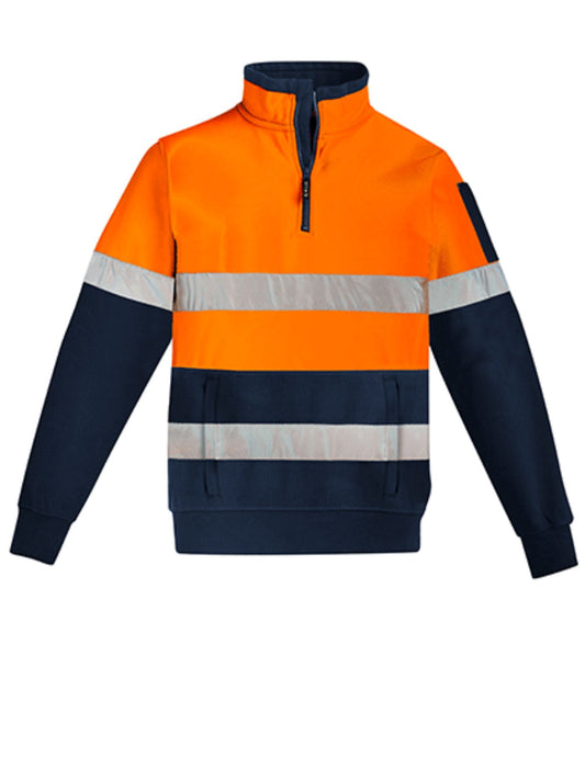 Mens Hi Vis 1/4 Zip Pullover - Hoop taped
