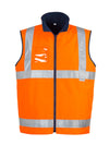 Mens Hi Vis Lightweight Fleece Lined Vest