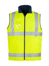 Mens Hi Vis Lightweight Fleece Lined Vest