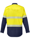 Mens Rugged Cooling Hi Vis Segmented Tape Long Sleeve Shirt
