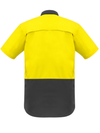 Mens Rugged Cooling Hi Vis Spliced S/S Shirt