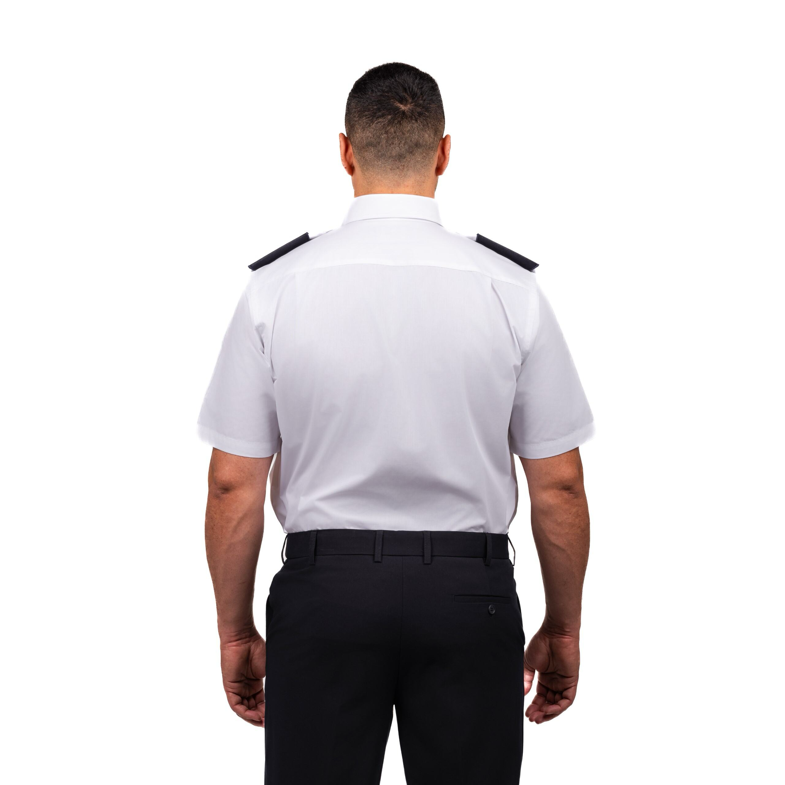 Security Officer Epaulettes - Black/White