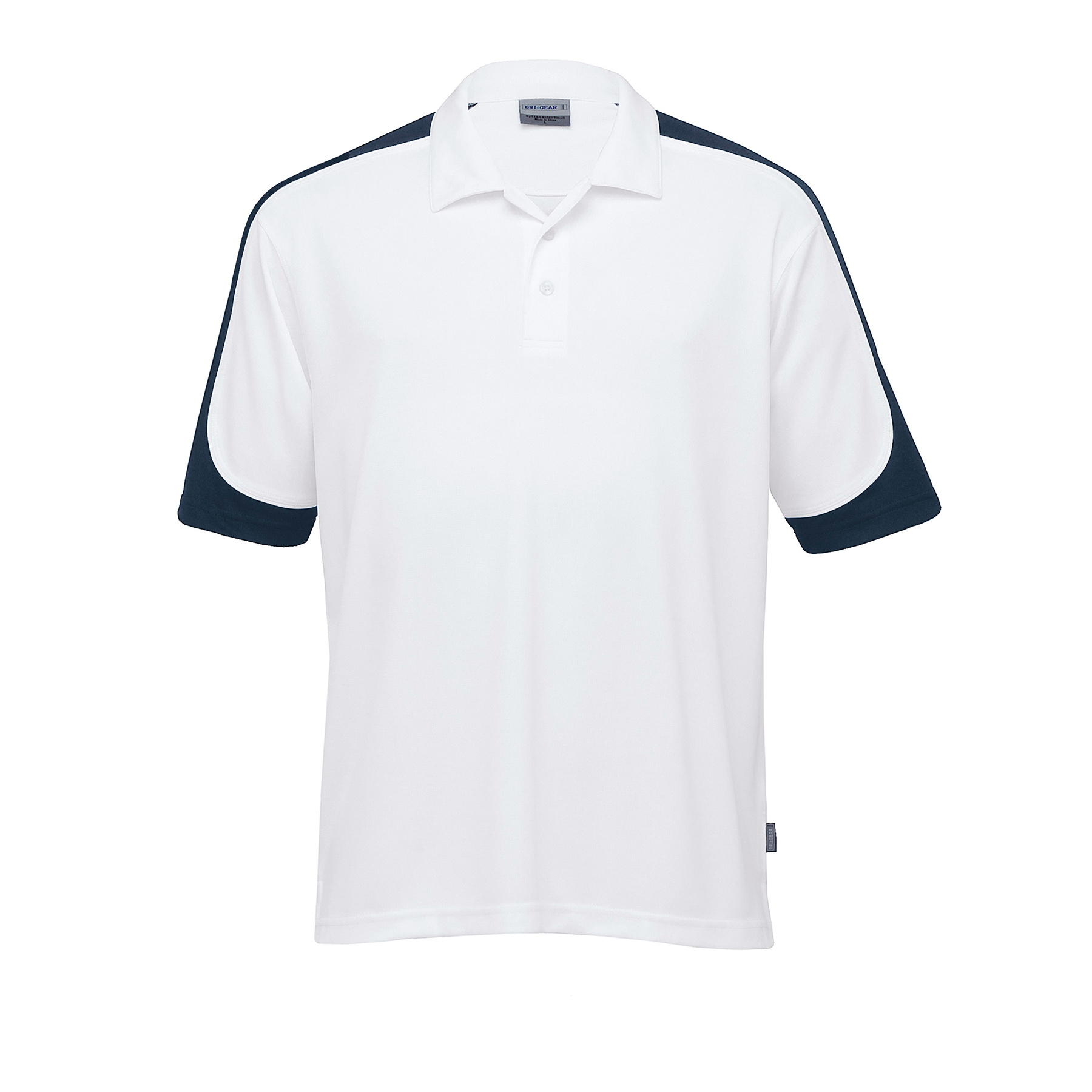 Dri Gear Challenger Polo - White/Navy