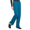 Mid Rise Straight Leg Drawstring Pant - Caribbean Blue