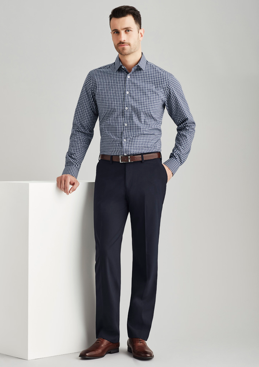 Mens Plain Front Pant Wool