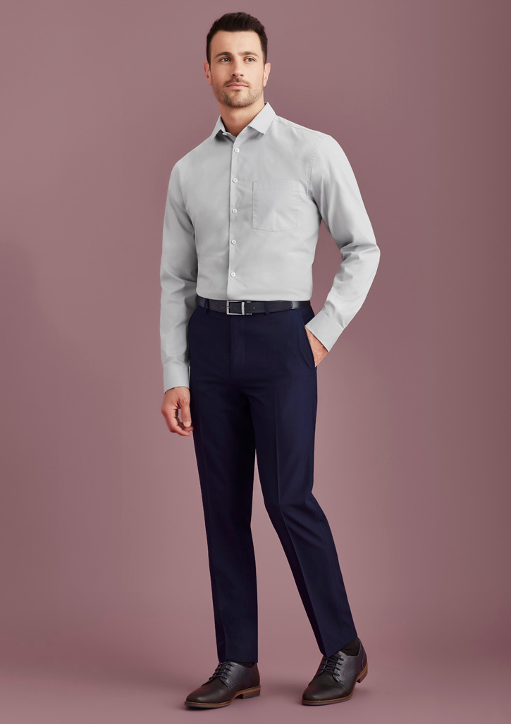 Mens Slim Fit Flat Front Pant Stout