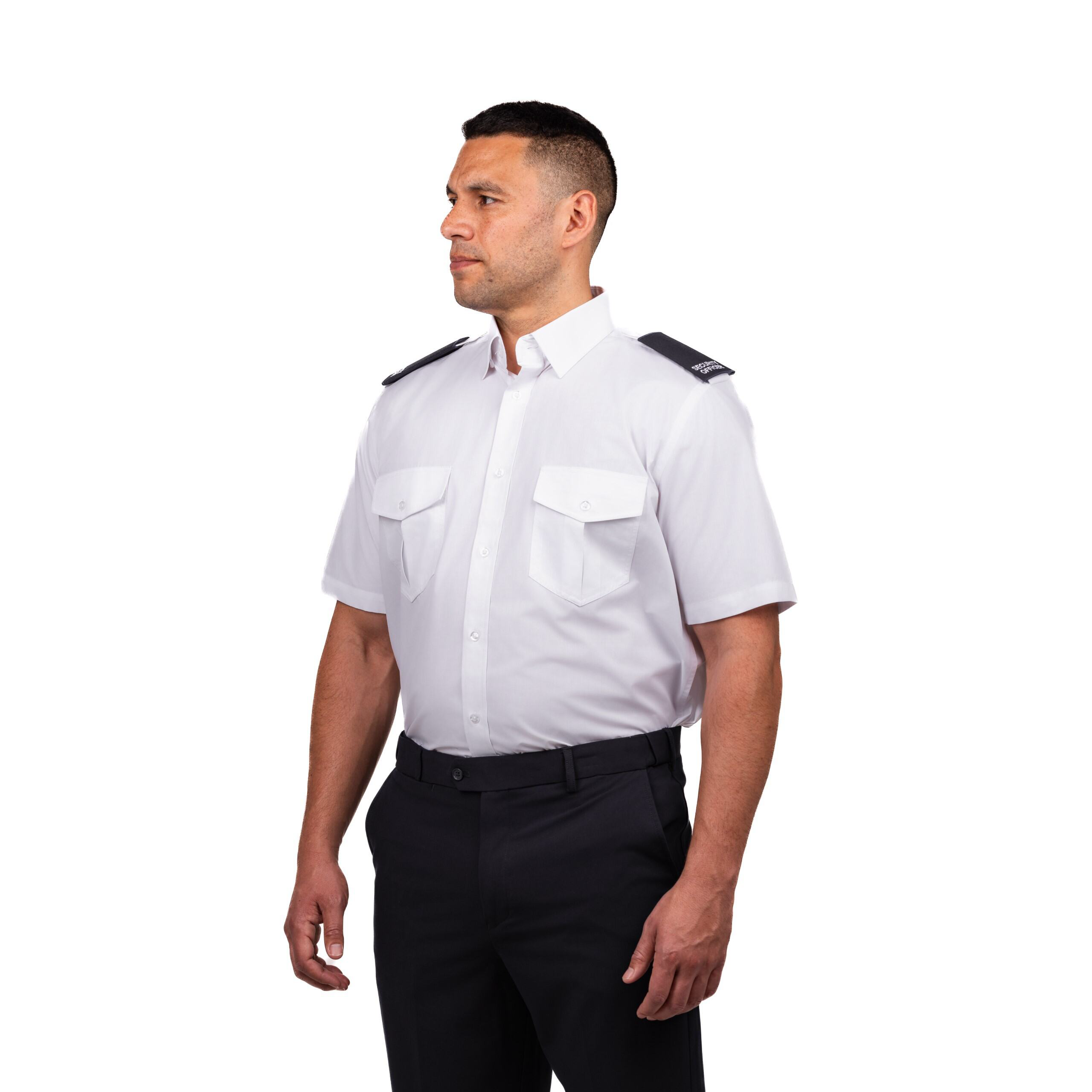 Security Officer Epaulettes - Black/White