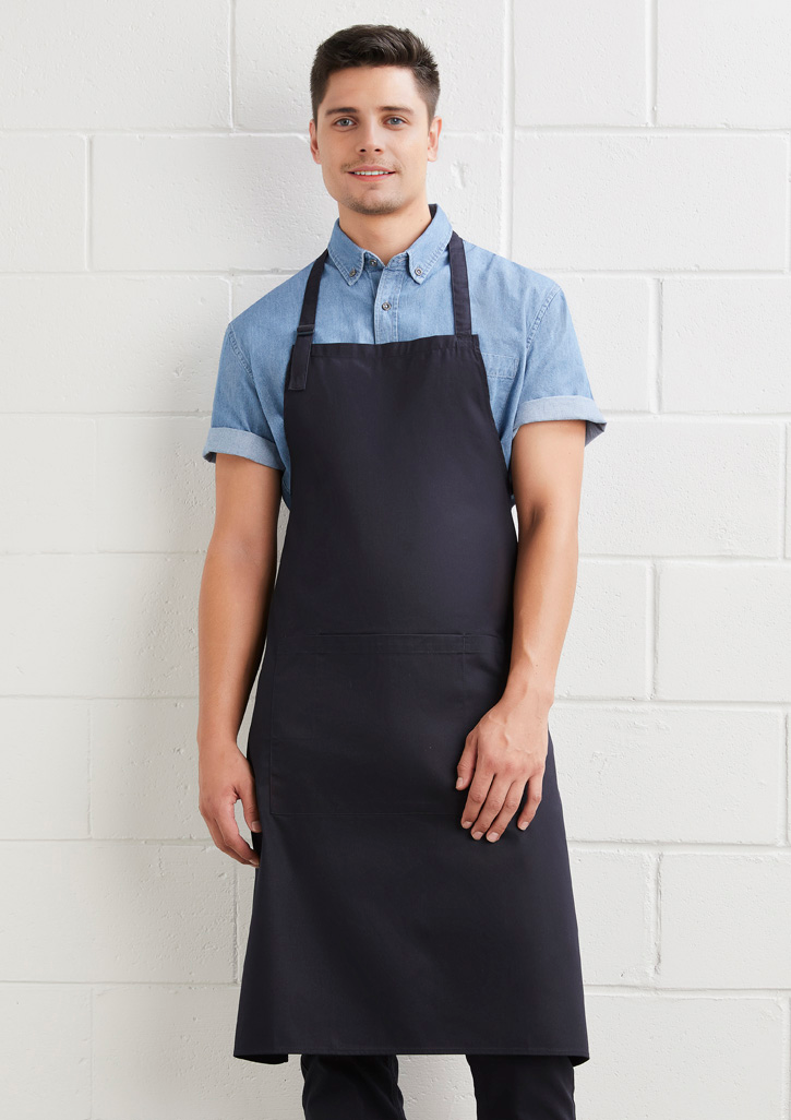 Bib Apron P/C - Black