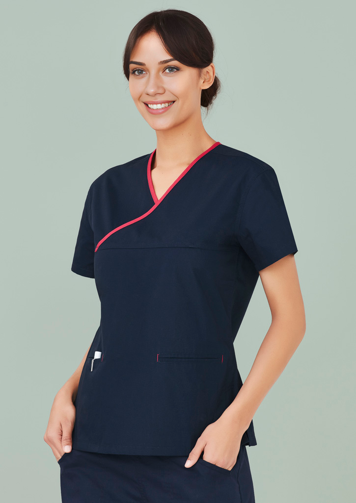 Ladies Crossover Scrub Top