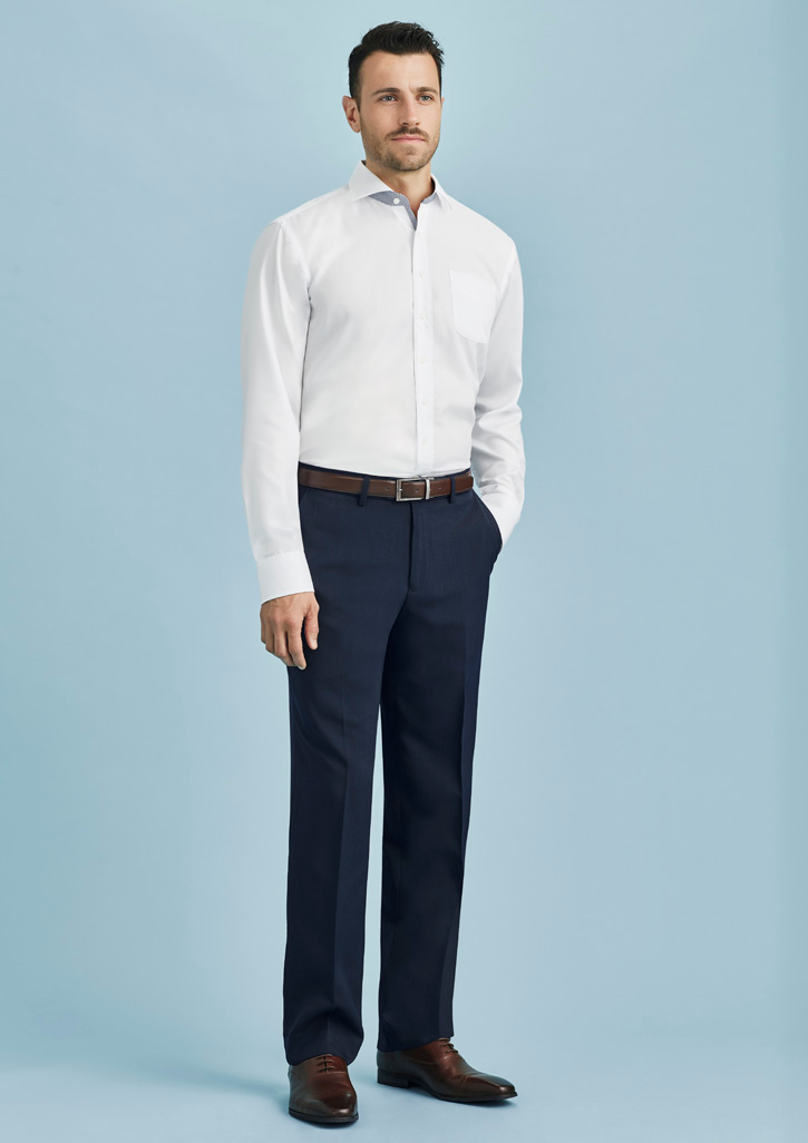 Mens Plain Front Pant