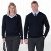 Merino Detailed Vee Pullover Mens