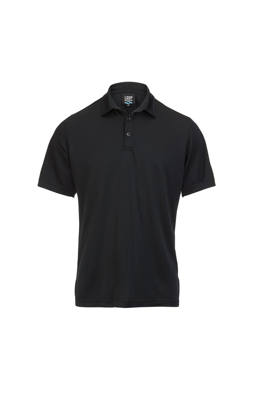Men's Lyocell Polo - Black
