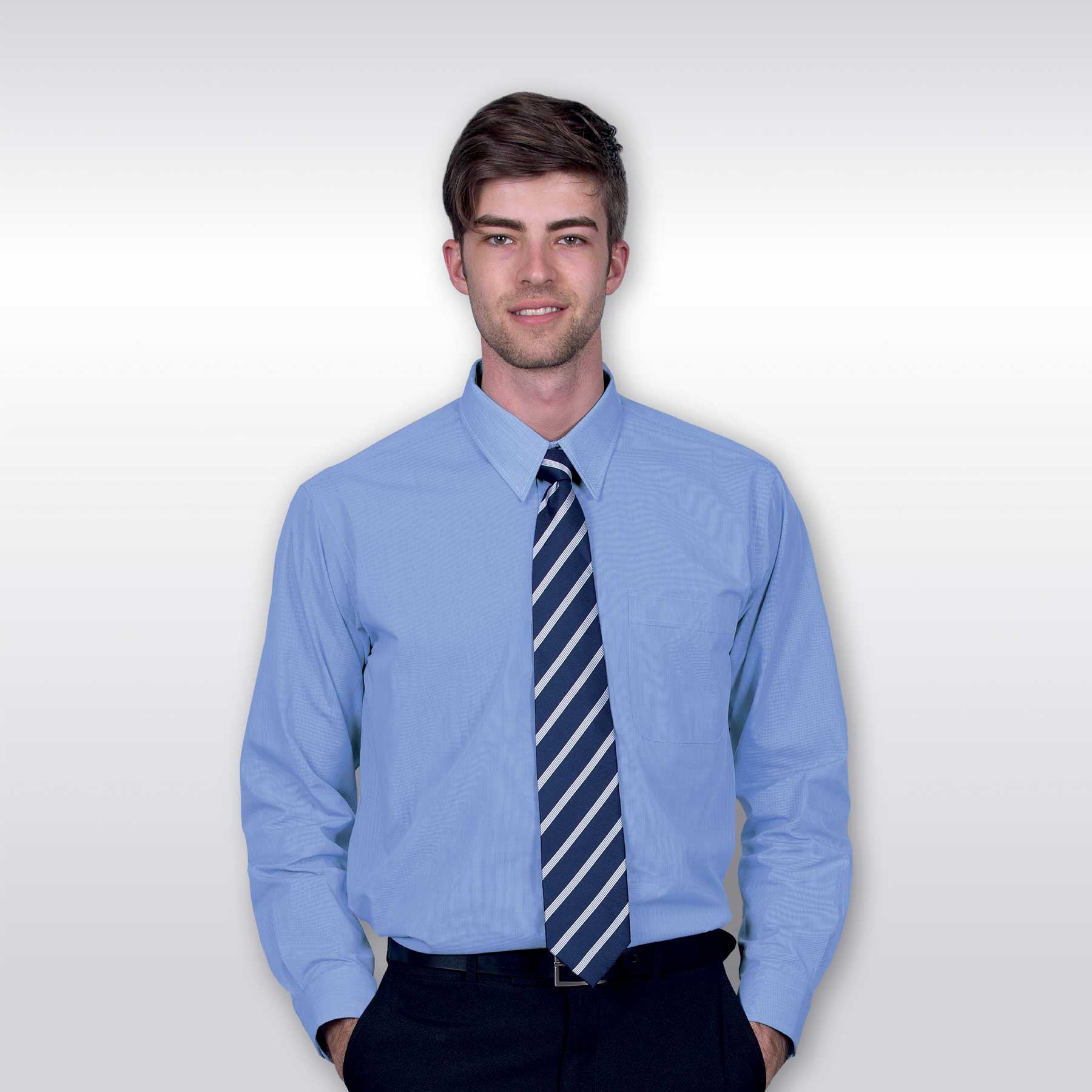 Two Tone Business Shirt LSL