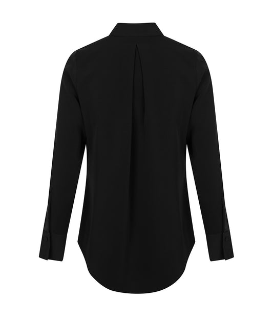 Long Sleeve Soft Quinn Top - Black