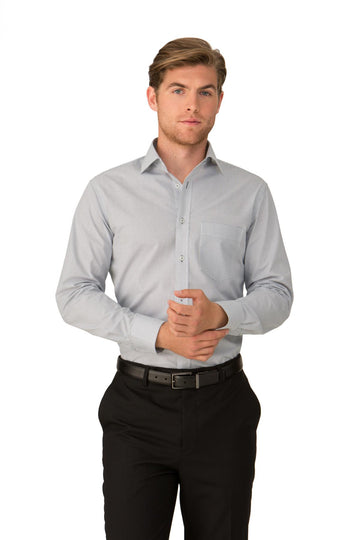 Shadow Check Mens Shirt LSL